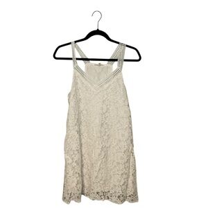 eesome White Lace Mini Dress